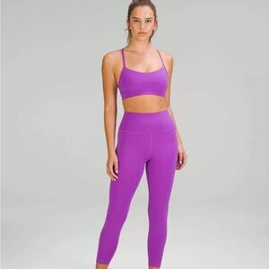 Lululemon wunder train leggings moonlit magenta 25”